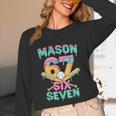 Six Seven Meme Mason Ice Cream Drip Baseball Number 67 Unisex Long Sleeve T-Shirt Six Seven Meme Mason Ice Cream Drip Baseball Number 67 Unisex Long Sleeve T-Shirt