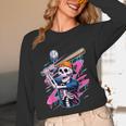 Skeleton Baseball Drip Boy Youth Dripping Baseball Halloween Unisex Long Sleeve T-Shirt Skeleton Baseball Drip Boy Youth Dripping Baseball Halloween Unisex Long Sleeve T-Shirt
