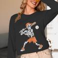 Skeleton Batting Baseball Halloween Unisex Long Sleeve T-Shirt Skeleton Batting Baseball Halloween Unisex Long Sleeve T-Shirt