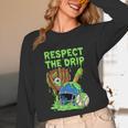 Spooky Zombie Respect The Drip Baseball Halloween Unisex Long Sleeve T-Shirt Spooky Zombie Respect The Drip Baseball Halloween Unisex Long Sleeve T-Shirt