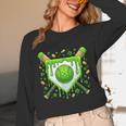 St Patrick Day Baseball Drip Ice Cream Boys Men Unisex Long Sleeve T-Shirt