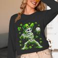St Patricks Day Baseball Skeleton Irish Leprechaun Hat Boys Unisex Long Sleeve T-Shirt St Patricks Day Baseball Skeleton Irish Leprechaun Hat Boys Unisex Long Sleeve T-Shirt