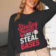 Stealing Hearts Like I Steal Bases Cute Baseball Valentine Unisex Long Sleeve T-Shirt Stealing Hearts Like I Steal Bases Cute Baseball Valentine Unisex Long Sleeve T-Shirt