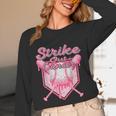 Strike Out Breast Cancer Baseball Drip For Boys Youth Unisex Long Sleeve T-Shirt Strike Out Breast Cancer Baseball Drip For Boys Youth Unisex Long Sleeve T-Shirt