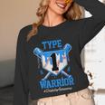 T1D Warrior Baseball Drip Diabetes Awareness Blue Ribbon Unisex Long Sleeve T-Shirt T1D Warrior Baseball Drip Diabetes Awareness Blue Ribbon Unisex Long Sleeve T-Shirt