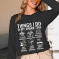 Things I Do In My Spare Time Baseball Lover Unisex Long Sleeve T-Shirt Things I Do In My Spare Time Baseball Lover Unisex Long Sleeve T-Shirt