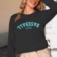 Upside Down Baseball Life Game Day Boys Girls Youth Unisex Long Sleeve T-Shirt