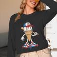 USA Patriotic Baseball Ice Cream Cone Freedom Unisex Long Sleeve T-Shirt USA Patriotic Baseball Ice Cream Cone Freedom Unisex Long Sleeve T-Shirt