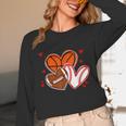 Valentines Baseball Basketball Football Heart Boy Men Unisex Long Sleeve T-Shirt Valentines Baseball Basketball Football Heart Boy Men Unisex Long Sleeve T-Shirt