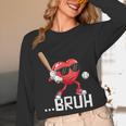 Valentines Bruh Red Heart Playing Baseball Men Boys Kids Unisex Long Sleeve T-Shirt Valentines Bruh Red Heart Playing Baseball Men Boys Kids Unisex Long Sleeve T-Shirt