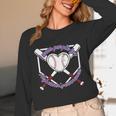 I Wear Purple For Alzheimers Awareness Baseball Heart Ribbon Unisex Long Sleeve T-Shirt I Wear Purple For Alzheimers Awareness Baseball Heart Ribbon Unisex Long Sleeve T-Shirt
