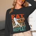 Women's Eat Sleep Baseball Repeat Vintage Player Sport Lover Retro Unisex Long Sleeve T-Shirt Women's Eat Sleep Baseball Repeat Vintage Player Sport Lover Retro Unisex Long Sleeve T-Shirt