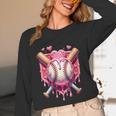 Women's Valentines Day Baseball Boys Ice Cream Drip Heart Youth Kids Unisex Long Sleeve T-Shirt Women's Valentines Day Baseball Boys Ice Cream Drip Heart Youth Kids Unisex Long Sleeve T-Shirt