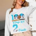 100 Days Of 2nd Grade Baseball 100th Day Of School Boys Kids Unisex Long Sleeve T-Shirt