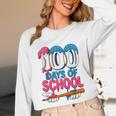 100 Days Of School Baseball Drip Bat 100th Day Of School Boy Unisex Long Sleeve T-Shirt