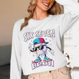 67 Meme Six Seven Baseball Ice Cream Drip Girls Boys Premium Tri-Blend Unisex Long Sleeve T-Shirt