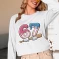 Baseball 67 Kids Ice Cream Drip Six Seven Youth Boys Unisex Long Sleeve T-Shirt