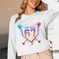 Baseball Drip I Was 6 Now I'm 7 67 Meme 7th Birthday Unisex Long Sleeve T-Shirt