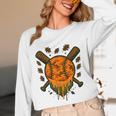 Baseball Drip Ice Cream Dripping Blaze Hunter Orange Camo Unisex Long Sleeve T-Shirt Baseball Drip Ice Cream Dripping Blaze Hunter Orange Camo Unisex Long Sleeve T-Shirt