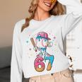 Baseball Drip Number 67 Six Seven Meme Ice Cream Dripping Unisex Long Sleeve T-Shirt