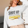 Baseball Fan Shut Up I'm Doing Game Changer Premium Tri-Blend Unisex Long Sleeve T-Shirt Baseball Fan Shut Up I'm Doing Game Changer Premium Tri-Blend Unisex Long Sleeve T-Shirt