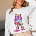 Baseball Ice Cream Drip Boys Glove Sprinkles Baseball Lover Unisex Long Sleeve T-Shirt