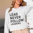 Baseball Lead Never Follow Leaders Team Captain Leadership Premium Tri-Blend Unisex Long Sleeve T-Shirt