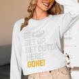 Baseball Player Get Up Get Outta Here Gone Home Run Unisex Long Sleeve T-Shirt Baseball Player Get Up Get Outta Here Gone Home Run Unisex Long Sleeve T-Shirt