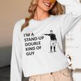 Baseball Pun Saying I'm a Stand Up Double Type Of Guy Unisex Long Sleeve T-Shirt Baseball Pun Saying I'm a Stand Up Double Type Of Guy Unisex Long Sleeve T-Shirt