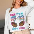 Bruh Its My 67 33 Day Of School Baseball Boys Kids 100th Day Unisex Long Sleeve T-Shirt