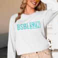 BSBL SZN Baseball Season Game Day Boys Girls Youth Premium Tri-Blend Unisex Long Sleeve T-Shirt