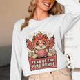 Chinese New Year 2026 Fire Horse Celebration Raglan Baseball Tee Unisex Long Sleeve T-Shirt