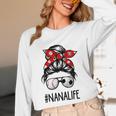 Classy Nana Life Soccer Messy Bun Baseball Mother's Day Unisex Long Sleeve T-Shirt