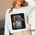Cool Dollar Bill Guy With Cap And Baseball Costume Premium Tri-Blend Unisex Long Sleeve T-Shirt Cool Dollar Bill Guy With Cap And Baseball Costume Premium Tri-Blend Unisex Long Sleeve T-Shirt