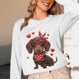 Dachshund Valentines Day Wiener Dog Lover Weenie Heart Raglan Baseball Tee Unisex Long Sleeve T-Shirt Dachshund Valentines Day Wiener Dog Lover Weenie Heart Raglan Baseball Tee Unisex Long Sleeve T-Shirt