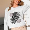 Game Day Baseball Retro Checkered Baseball Unisex Long Sleeve T-Shirt