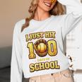 I Just Hit 100 Days Of School Baseball Boys Kids 100th Day Unisex Long Sleeve T-Shirt