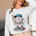 Melting Slime Sprinkle Baseball Mascot With Bat Unisex Long Sleeve T-Shirt