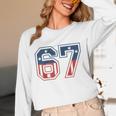 Number 67 USA Raglan Baseball Tee Unisex Long Sleeve T-Shirt Number 67 USA Raglan Baseball Tee Unisex Long Sleeve T-Shirt
