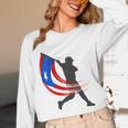 Puerto Rico Baseball Flag Player Boricua Heritage Sports Unisex Long Sleeve T-Shirt Puerto Rico Baseball Flag Player Boricua Heritage Sports Unisex Long Sleeve T-Shirt