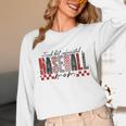 Retro Checkered Tired But Caffeinated Baseball Mom Leopard Unisex Long Sleeve T-Shirt Retro Checkered Tired But Caffeinated Baseball Mom Leopard Unisex Long Sleeve T-Shirt
