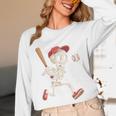 Skeleton Batting Baseball Halloween Boys Men Kids Unisex Long Sleeve T-Shirt Skeleton Batting Baseball Halloween Boys Men Kids Unisex Long Sleeve T-Shirt