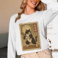 Vintage Japanese Ukiyo-e Baseball Cat Batting Unisex Long Sleeve T-Shirt Vintage Japanese Ukiyo-e Baseball Cat Batting Unisex Long Sleeve T-Shirt