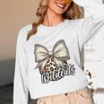 Wildcats Baseball Leopard Print Coquette Bow Mascot Game Day Unisex Long Sleeve T-Shirt Wildcats Baseball Leopard Print Coquette Bow Mascot Game Day Unisex Long Sleeve T-Shirt