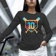 10 Years Old 10th Birthday Baseball Ice Cream Dripping Boys Unisex Long Sleeve T-Shirt 10 Years Old 10th Birthday Baseball Ice Cream Dripping Boys Unisex Long Sleeve T-Shirt