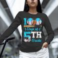 100 Days Of 5th Grade Baseball 100th Day Of School Boys Kids Unisex Long Sleeve T-Shirt