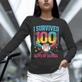 100 Days Of School Baseball Drip 100 Days Boy Girl Kids Unisex Long Sleeve T-Shirt