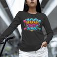 100 Days Of School Baseball Drip Ice Cream Costume Teachers Unisex Long Sleeve T-Shirt