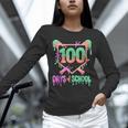 100 Days Of School Baseball Ice Cream Drip 100th Day Player Unisex Long Sleeve T-Shirt