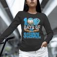 100 Days Of School Baseball Ice Cream Drip Student Kids Boys Unisex Long Sleeve T-Shirt